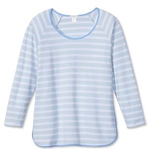 Lake Pajamas Cotton 3/4 sleeve top - size S